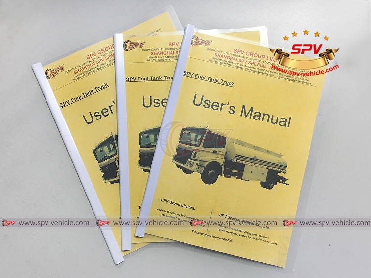 Fuel Tank Truck FOTON - Users Manual